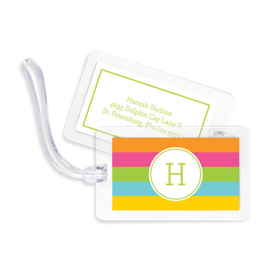 Bold Stripe Luggage Tags